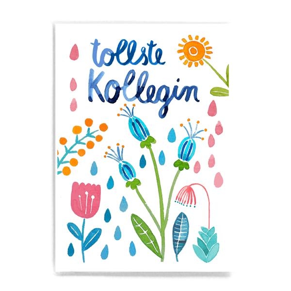 Postkarte tollste Kollegin Frau Ottilie