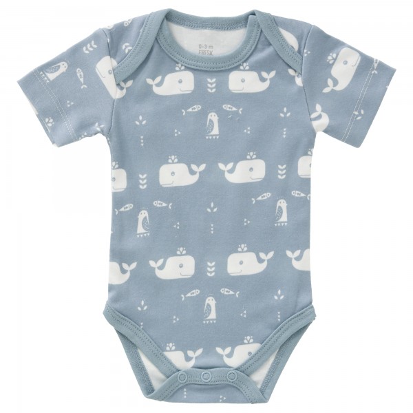 Fresk Babybody Whale Wal blau blue