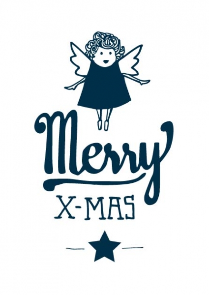 IL0157 Engel Emmi Merry X-Mas Weihnachten illi Postkarte