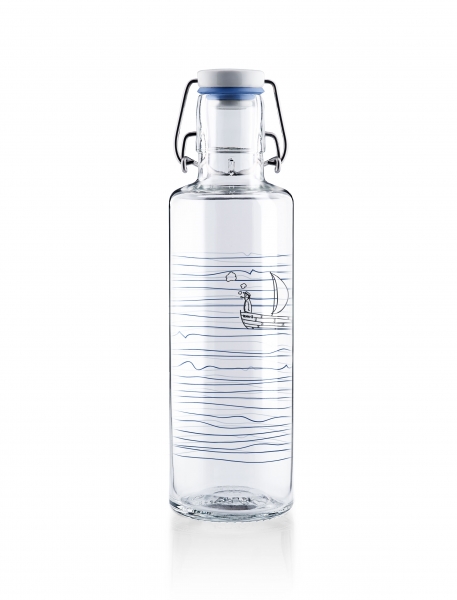 Trinkflasche Glas soulbottles Heimat.Wasser. 0,6 l