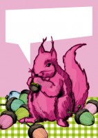 IL0107 Lisbeth Eichhörnchen illi Postkarte IL0107 Lisbeth Eichhörnchen illi Postkarte