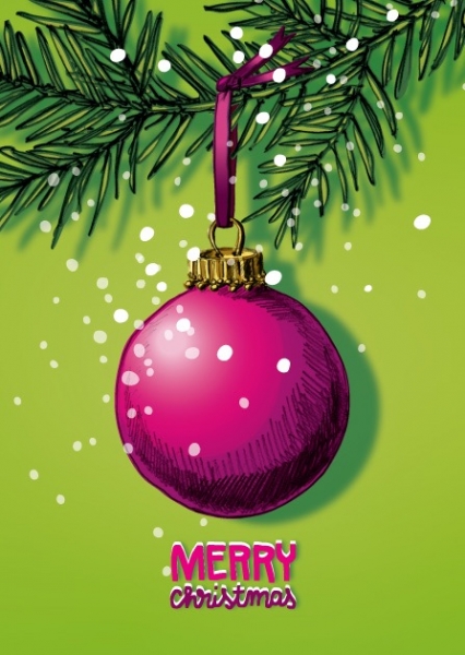 ILX0102 Kumby Merry Christmas Weihnachten Postkarte Nürnberg