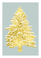 ILGX001 Puno Tannenbaum Goldprägung Postkarte illi Nürnberg  ILGX001 Puno Tannenbaum Goldprägung Postkarte illi Nürnberg