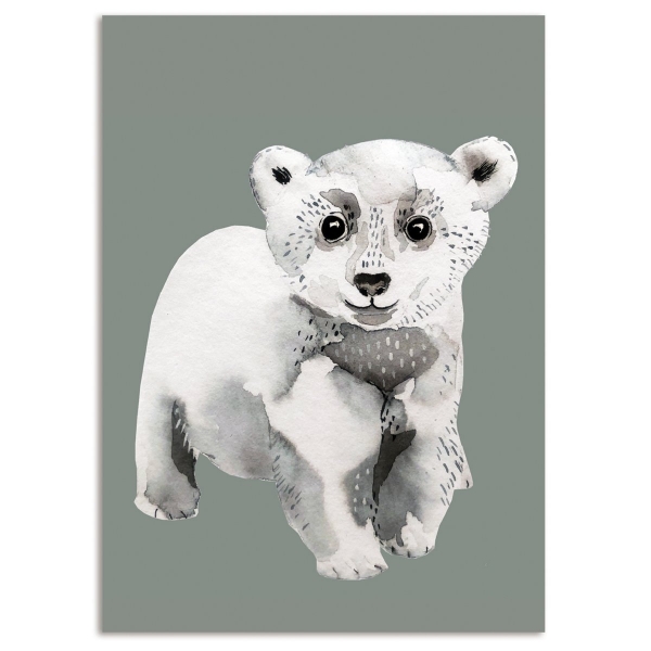 Postkarte Eisbär nuukk