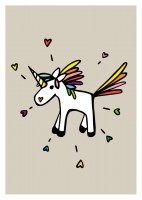 IL0174 Tiffi Einhorn illi Postkarte IL0174 Tiffi Einhorn illi Postkarte