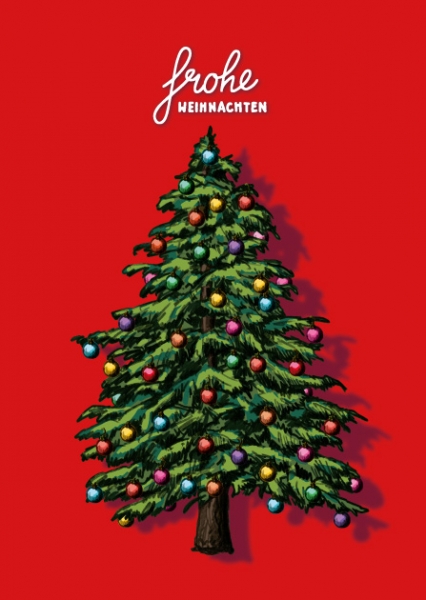 ILX0105 Tannenbaum Touluka illi Postkarte Nürnberg Weihnachten
