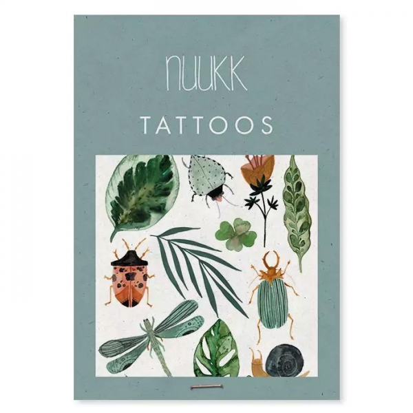 Tattoos - Greenery Käfer Blätter nuukk