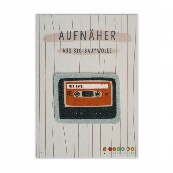 Aufnäher Kassette "Mix Tape" Tell Me Berlin