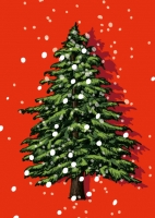 ILX0038 Jola Christbaum Tannenbaum Schnee illi Nürnberg Postkarte ILX0038 Jola Christbaum Tannenbaum Schnee illi Nürnberg Postkarte