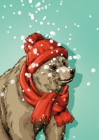 ILX0084 Bär Ludwig Postkarte illi Nürnberg Weihnachten ILX0084 Bär Ludwig Postkarte illi Nürnberg Weihnachten