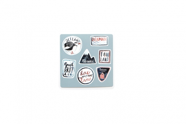 Reisesticker Tiny Adventures Gretas Schwester Aufkleber