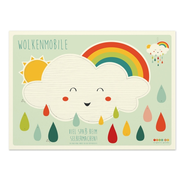 DIY Mobile Wolke Tell Me Berlin Sonne Regenbogen