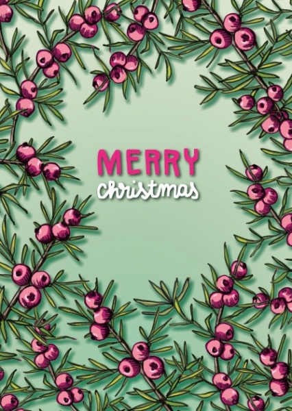 ILX0098 Limu Merry Christmas Weihnachten Postkarte Nürnberg