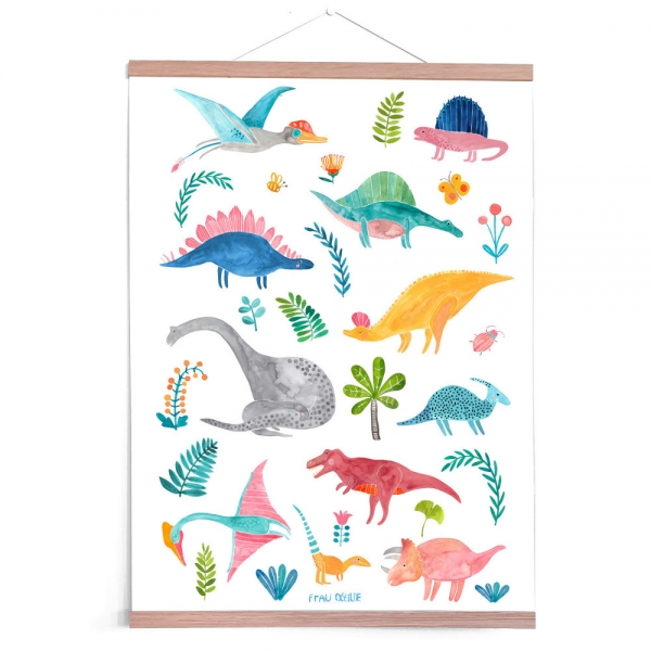 Frau Ottilie Poster Dinosaurier Dino