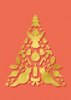 ILGX006 Finolo Goldprägung Weihnachten Postkarte illi Nürnberg  ILGX006 Finolo Goldprägung Weihnachten Postkarte illi Nürnberg