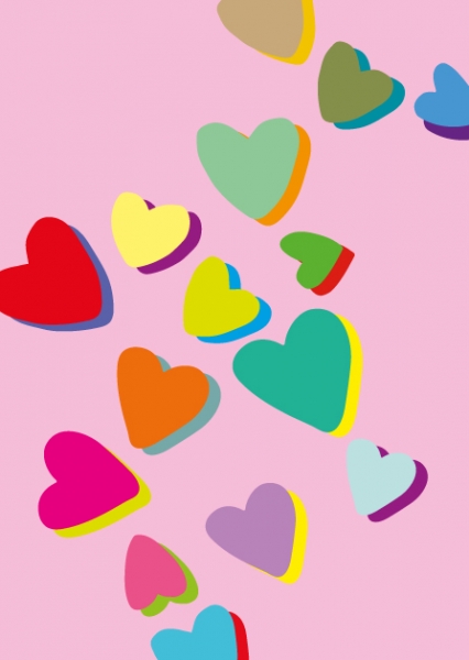 ILP008 Herzen Mikuni Postkarte illi Nürnberg