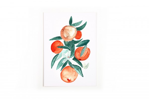 Gretas Schwester Postkarte Orangenblüten