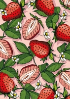 IL0276 Edi Erdbeeren Postkarte illi Nürnberg IL0276 Edi Erdbeeren Postkarte illi Nürnberg