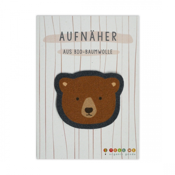 Aufnäher Braunbär von Tell Me Berlin