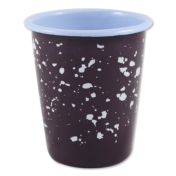 Emaille-Becher Marble Dots aubergine Ava und Yves