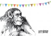 IL0110 Happy Birthday von Franz Affe Geburtstag illi Postkarte IL0110 Happy Birthday von Franz Affe Geburtstag illi Postkarte