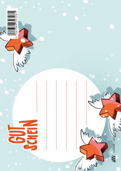 ILX0066 Kubi Gutschein Weihnachten Stern Nürnberg Postkarte