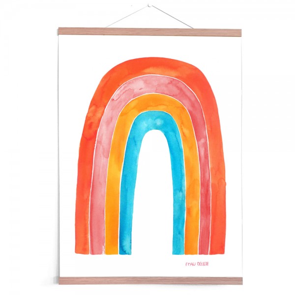 Frau Ottilie Poster Regenbogen