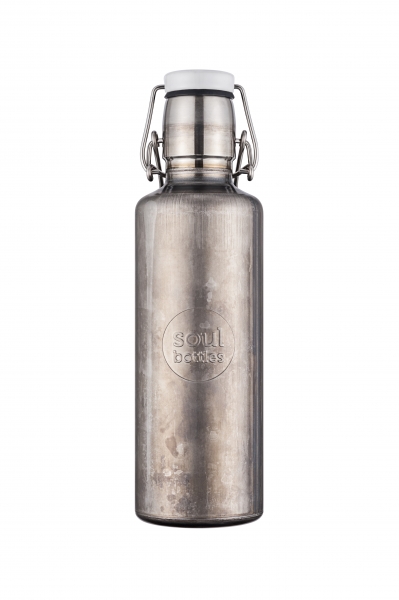 Trinkflasche steel - Industrial soulbottles 0,6 l Edelstahl Thermosflasche Thermoskanne doppelwandig