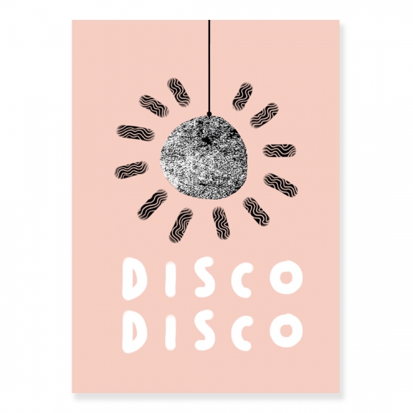 Karin Lindeskov 19 Disco Postkarte