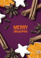 ILX0057 Zatuma Merry Christmas Weihnachten Gewürze Nürnberg Postkarte ILX0057 Zatuma Merry Christmas Weihnachten Gewürze Nürnberg Postkarte