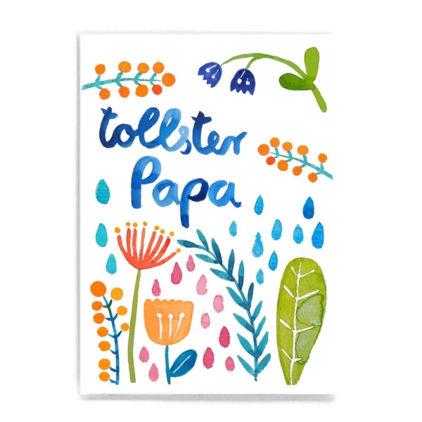Postkarte tollster Papa Frau Ottilie