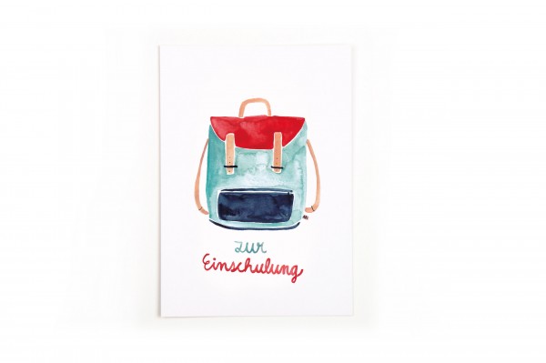 Gretas Schwester Postkarte Zur Einschulung