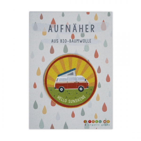 Aufnäher Camper "Hello Sunshine" von Tell Me Berlin