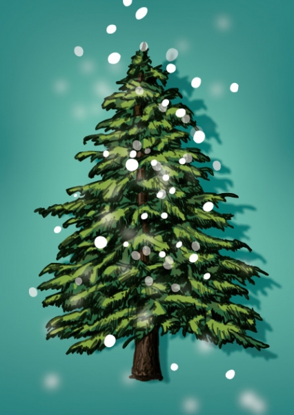 ILX0104 Tannenbaum Jouluk illi Postkarte Nürnberg Weihnachten