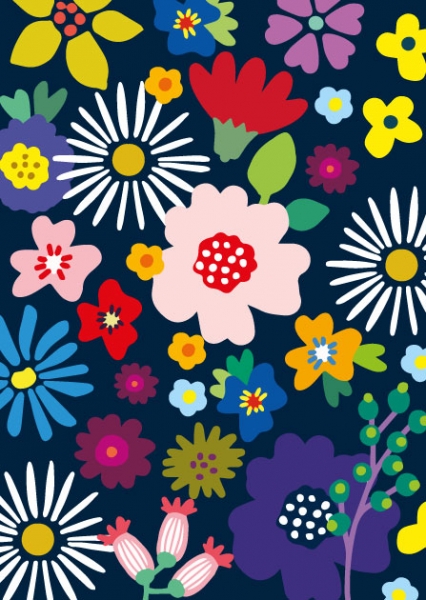 IL0461 Blumen Prado Geburtstag Postkarte illi Nürnberg