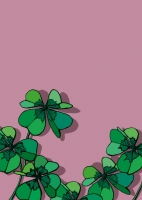 IL0415 Liola Glück Klee Neues Jahr illi Postkarte Nürnberg IL0415 Liola Glück Klee Neues Jahr illi Postkarte Nürnberg