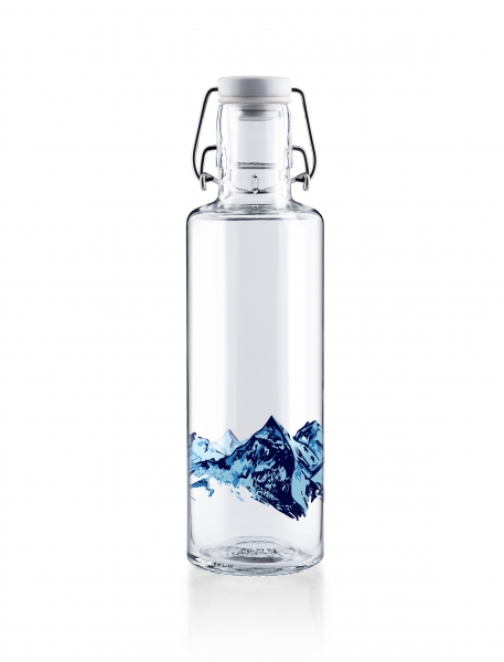 soulbottles Alpenblick 0,6l Trinkflasche Glas