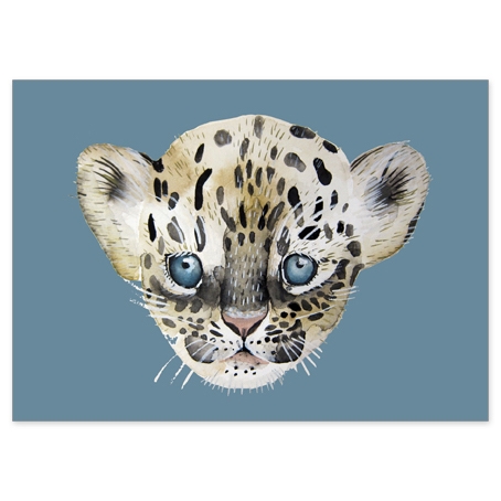 Postkarte Leopard nuukk